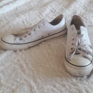 Leather White Converse M7/W9